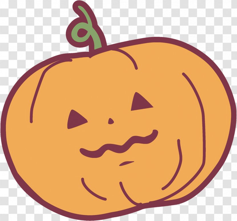 Jack-o-Lantern Halloween Pumpkin Carving - Facial Expression - Plant Fruit Transparent PNG