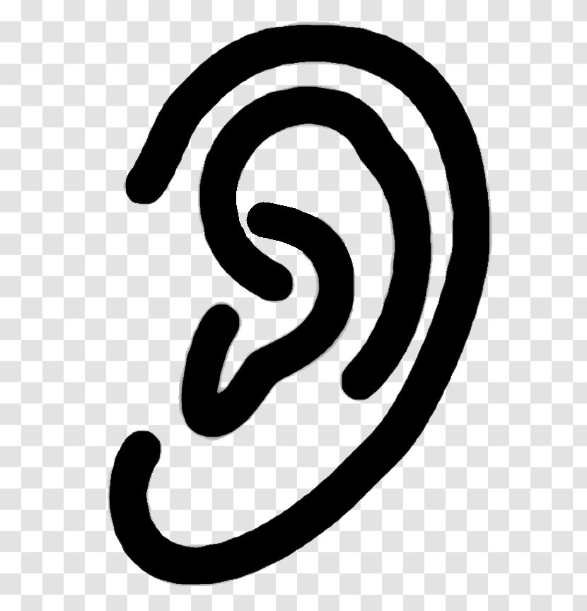 Hearing Icon - Silhouette - Ear Transparent PNG