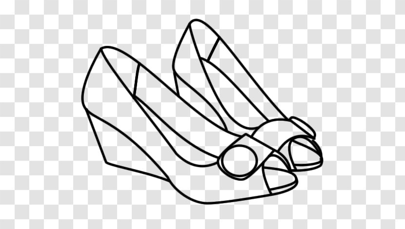 Drawing Shoe Coloring Book Painting - Footwear Transparent PNG