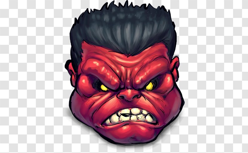 Head Mask Supernatural Creature Demon Tooth - Comics Rulk Angry Transparent PNG