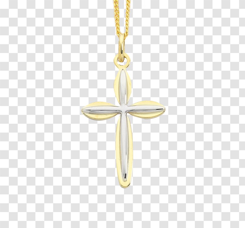 Charms & Pendants Cross Necklace Earring Crucifix - Diamond - Gold Transparent PNG