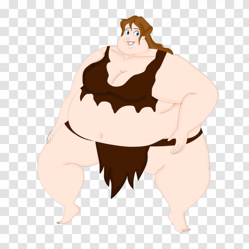 Elsa Sumo Weight Gain Character Animation - Silhouette Transparent PNG