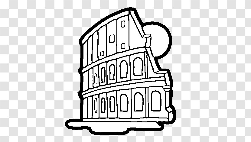 Colosseum Ancient Rome Drawing Coloring Book - Roman Architecture - Coliseo Romano Transparent PNG