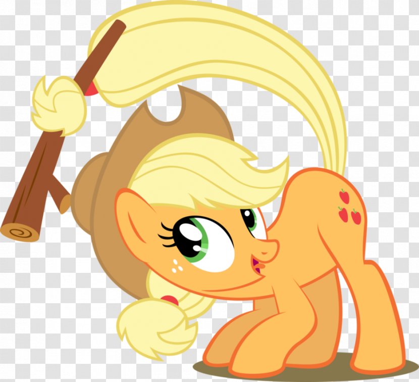 Applejack Rarity Pinkie Pie Rainbow Dash Yellow - Heart - Apple Transparent PNG