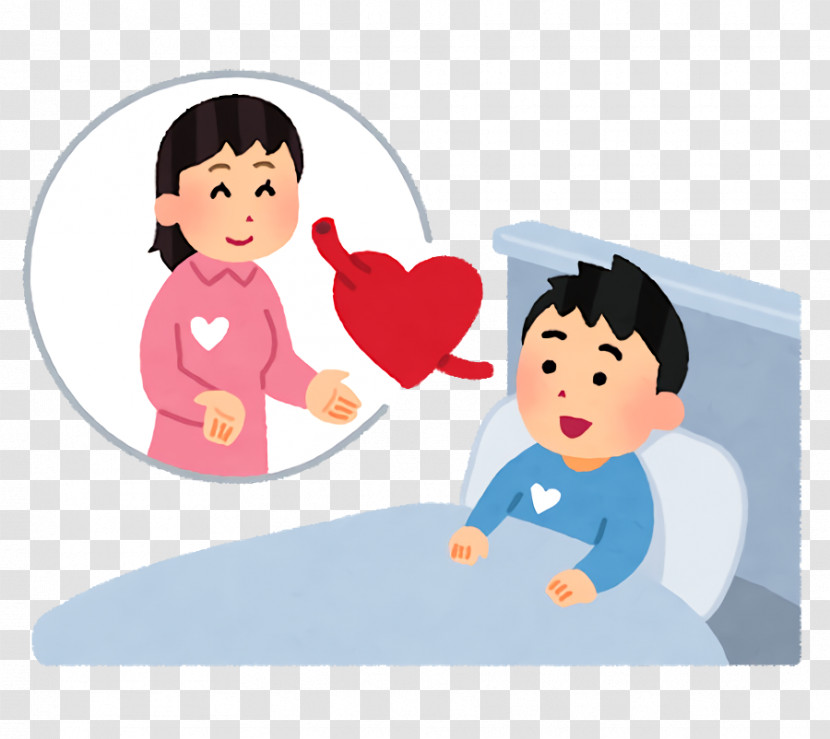 Cartoon Cheek Heart Interaction Child Transparent PNG