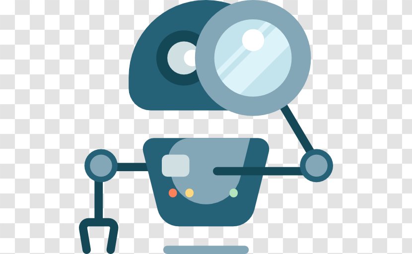 Robotics Chatbot Magnifying Glass - Logo - Robot Transparent PNG