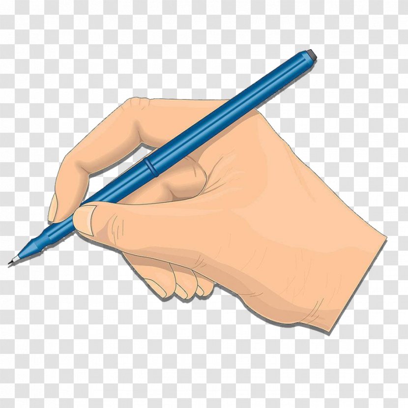 Pen Cartoon - Finger - Handwriting Writing Transparent PNG