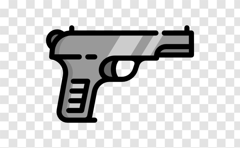 Black And White Firearm Handgun - Trigger - Logo Transparent PNG