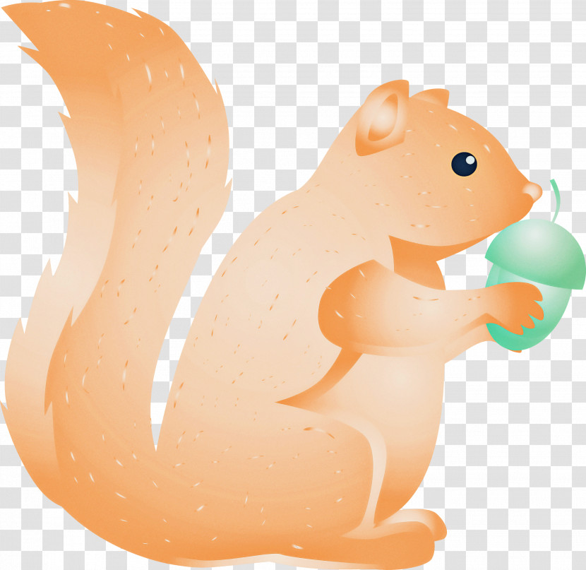 Squirrel Cartoon Animal Figure Tail Transparent PNG