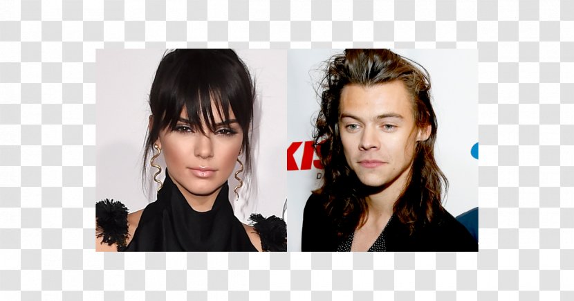 Kendall Jenner Harry Styles Brown Hair Bangs - Hairstyle - Kylie Transparent PNG