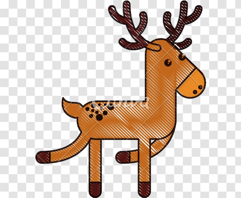Christmas Card Background - Animal Figure - Tail Fawn Transparent PNG