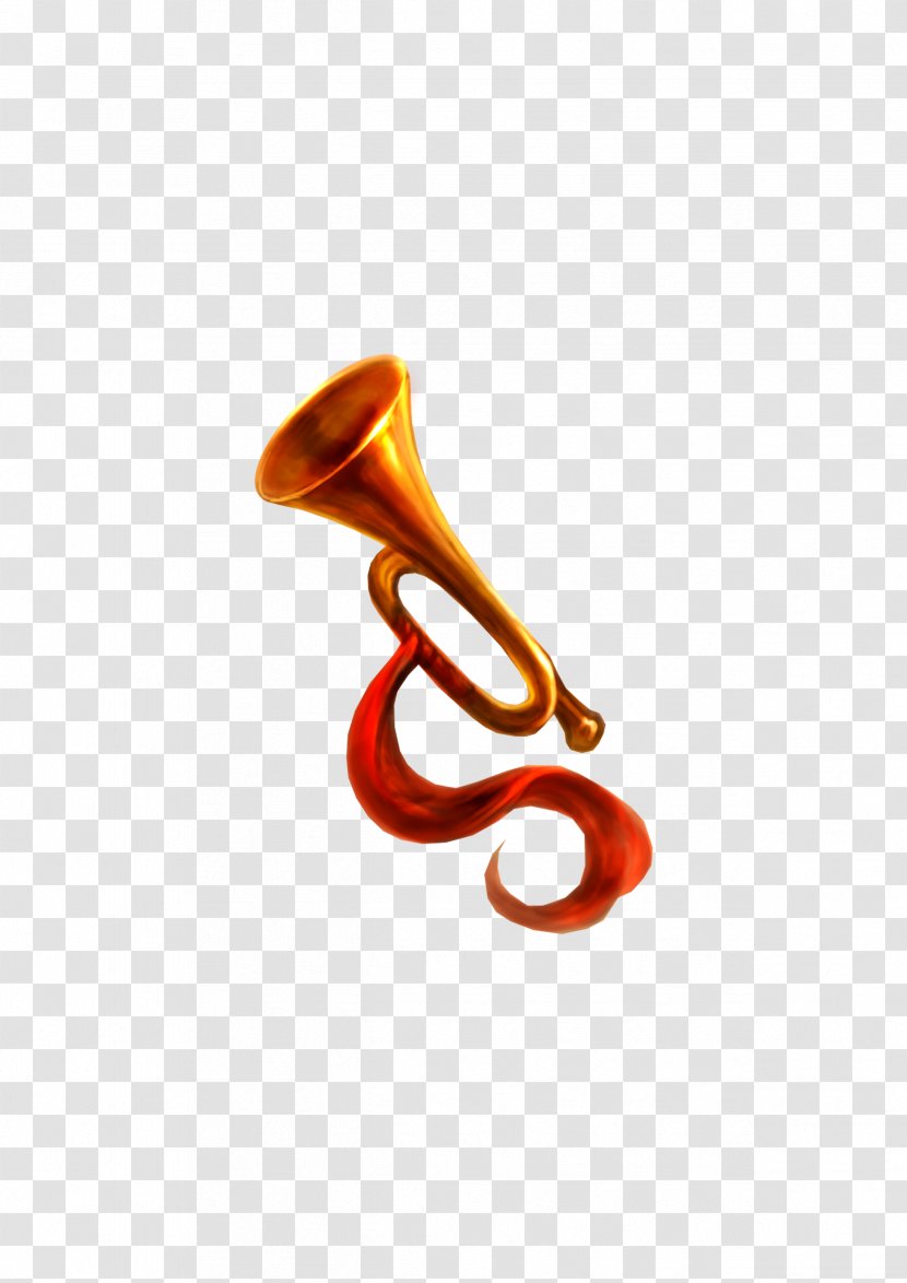 Trumpet Musical Instrument Suona - Watercolor - Horn Transparent PNG