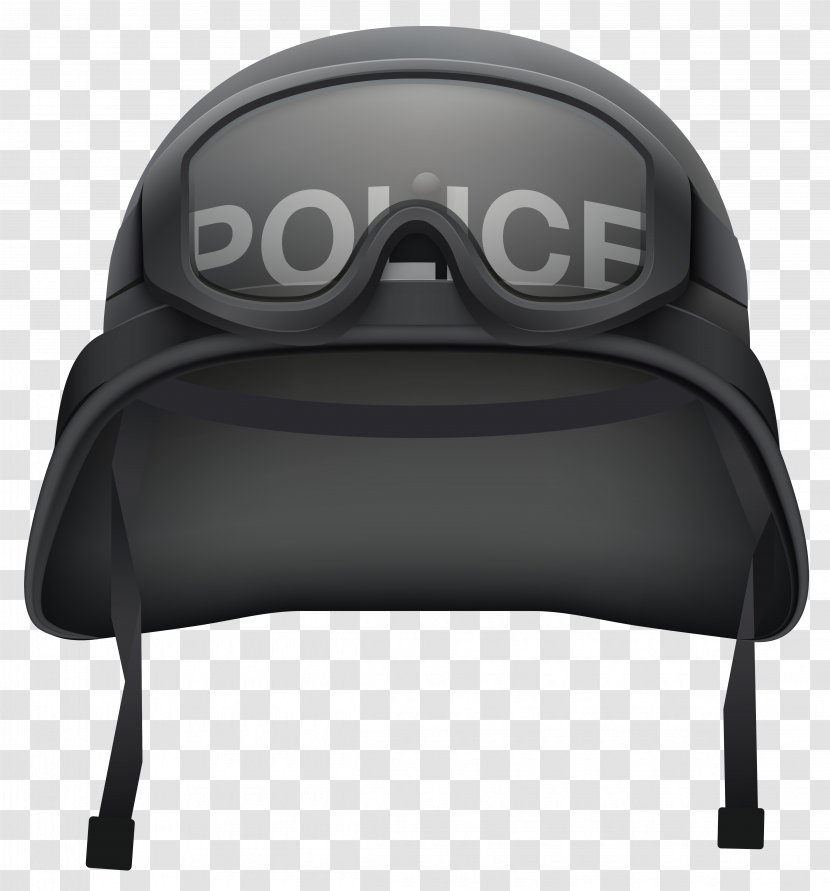 Motorcycle Helmet Police Officer Custodian - Riot Protection - Clip Art Image Transparent PNG