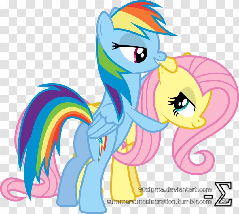 Rainbow Dash Fluttershy Rarity Pony Applejack - Watercolor - My Little Transparent PNG