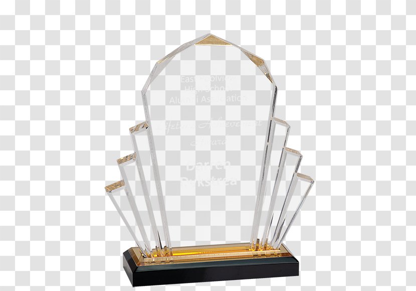 Acrylic Trophy Award Commemorative Plaque Poly - Laser Cutting Transparent PNG