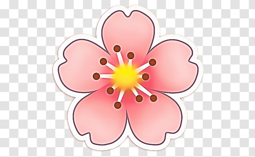 Pink Flower Cartoon - Wildflower Sticker Transparent PNG