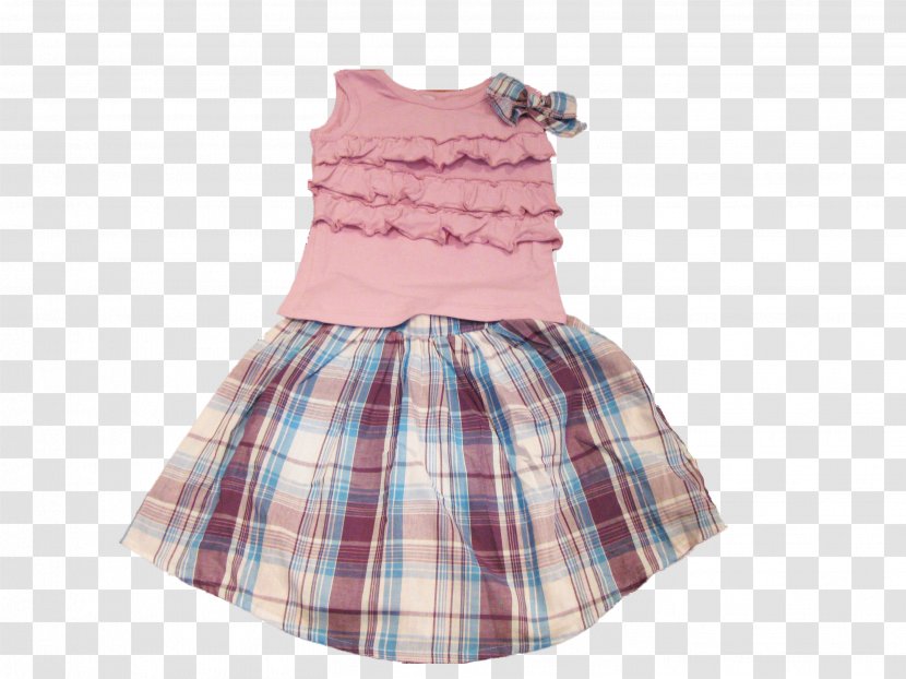 Tartan Full Plaid Skirt Dress Sleeve Transparent PNG