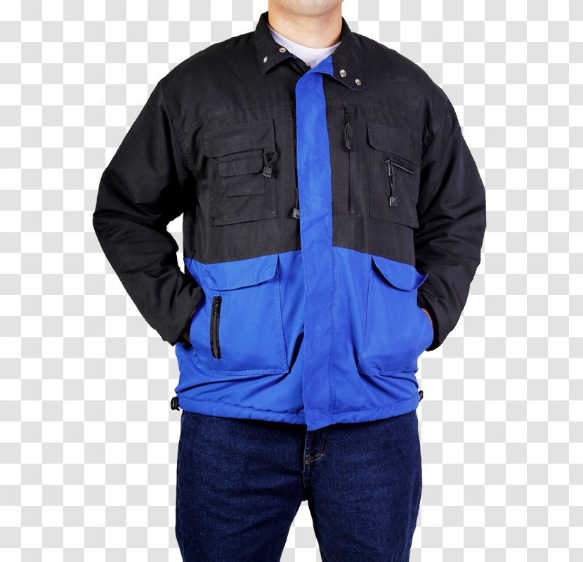 Jacket Sleeve Outerwear Product - Cobalt Blue Transparent PNG