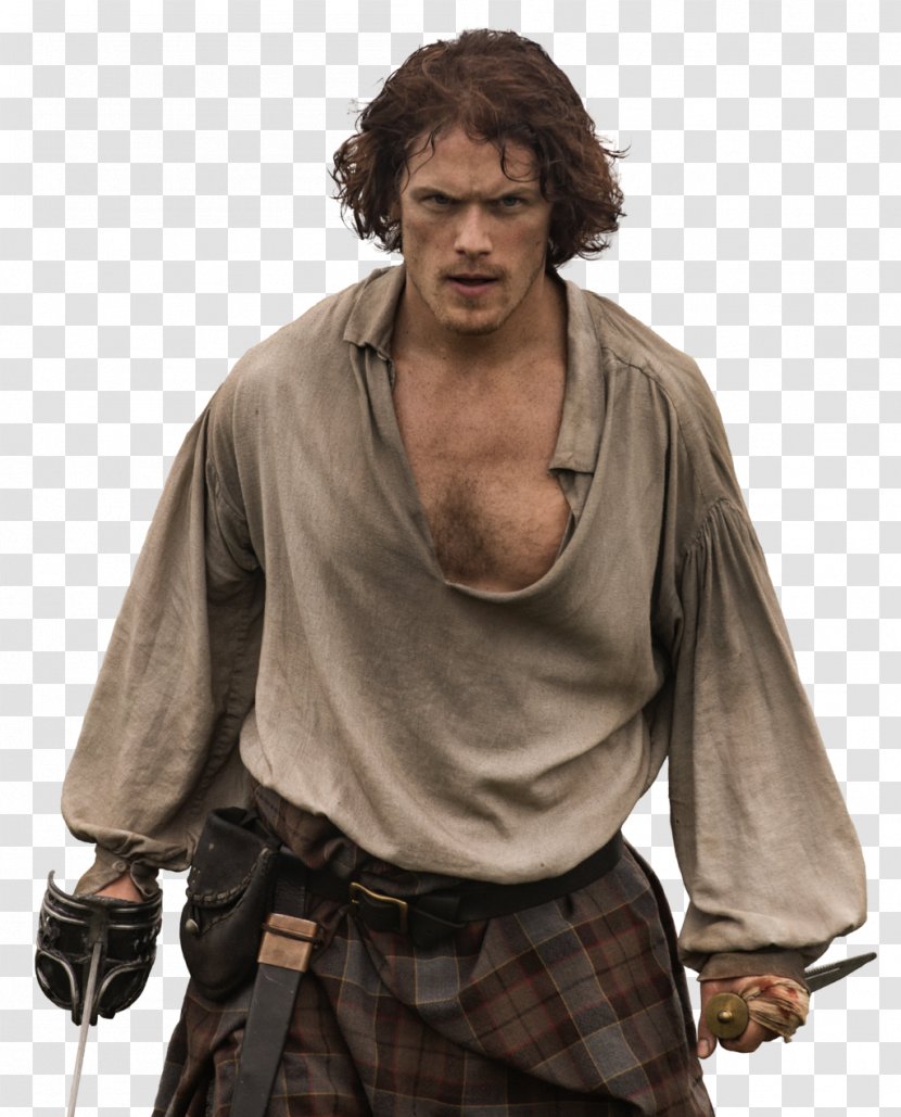 Sam Heughan Outlander Jamie Fraser Voyager Television Show - Starz - Balaur Transparent PNG