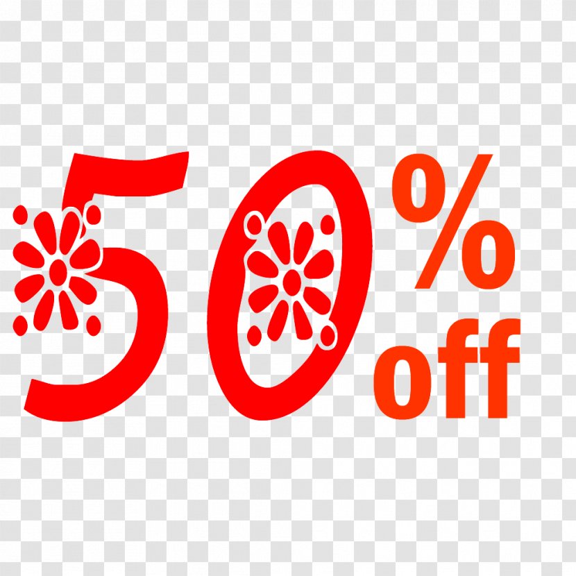 Spring 50% Off Discount Tag. - Symbol - Logo Transparent PNG