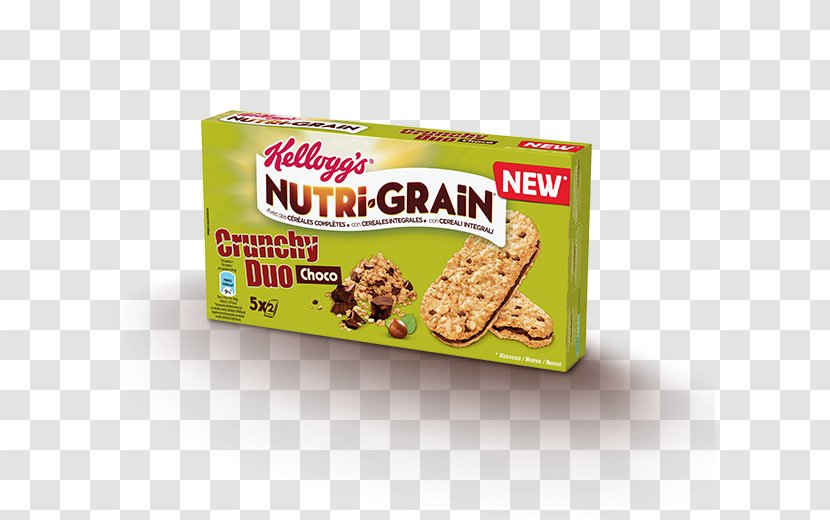 Nutri-Grain Vegetarian Cuisine Kellogg's Food Biscuit - Hazelnut - Biscuite Transparent PNG