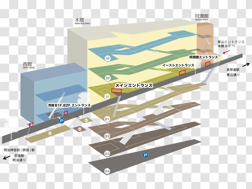 Omotesando Hills Omotesandō Laforet Roppongi スペースオー - Plan - Tokyo Transparent PNG