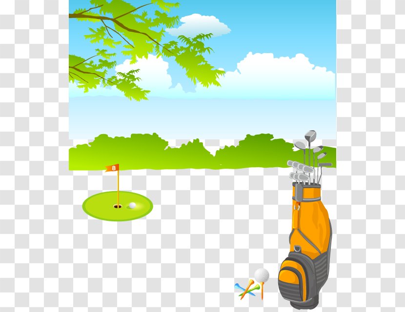 Golf Club Course Ball - Scalable Vector Graphics - Hand-painted Transparent PNG