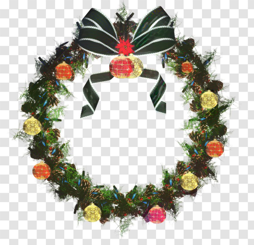 Wreath Christmas Day Ornament Crown Garland - Ghirlanda Di Natale Transparent PNG