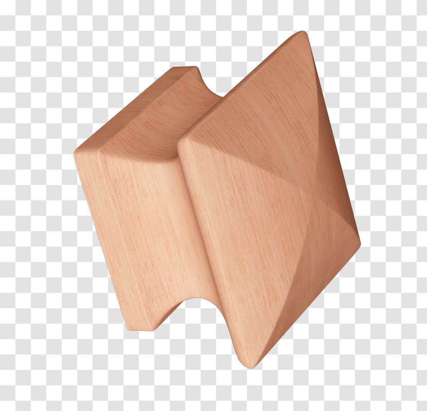 Plywood Angle - Cherry Material Transparent PNG