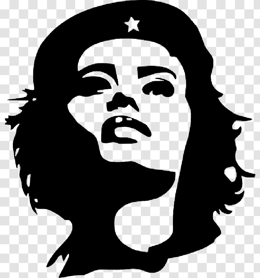 Revolutionary Che Guevara Woman Cuban Revolution Clip Art - Silhouette - Revoulution Vector Transparent PNG