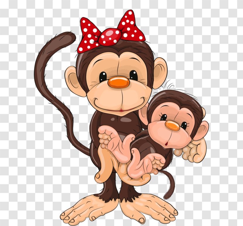 Monkey Royalty-free Stock Photography Clip Art - Primate - Hand-painted Transparent PNG