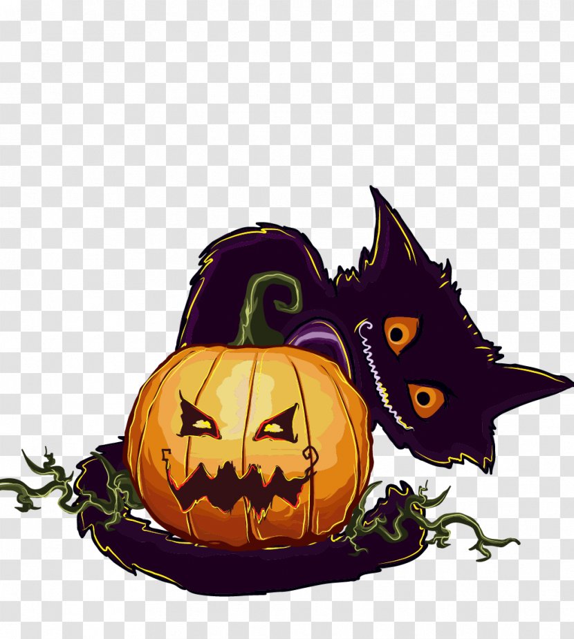 Halloween Jack-o'-lantern Pumpkin Clip Art - Purple Transparent PNG