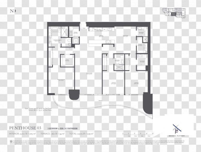 Floor Plan Brickell Flatiron Architecture Condos Transparent PNG