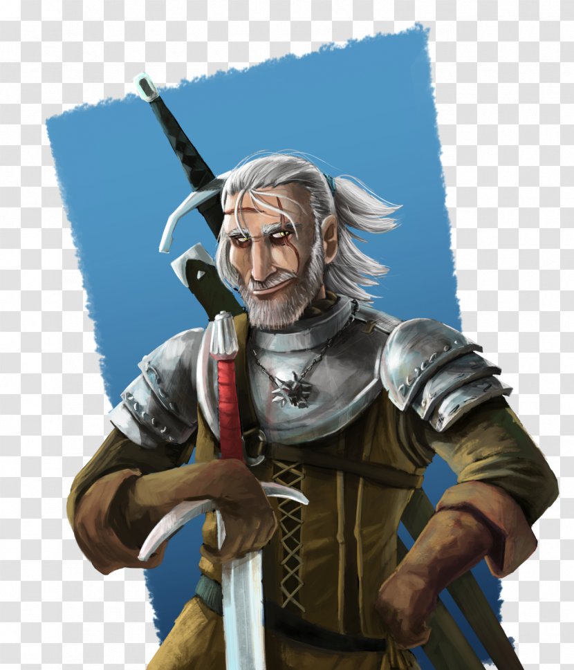 Knight Spear Character Fiction - Geralt Of Rivia Transparent PNG