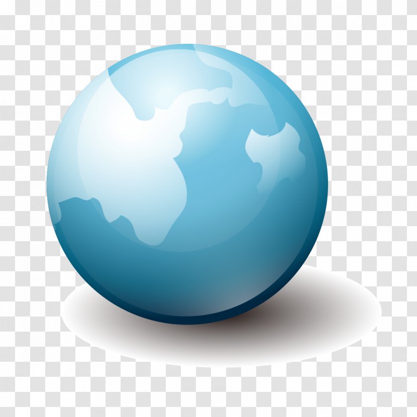 Earth Globe Sphere Wallpaper - Light Blue Model Transparent PNG