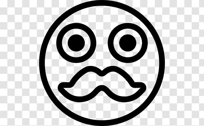 Smiley Emoticon Clip Art - Moustache Transparent PNG