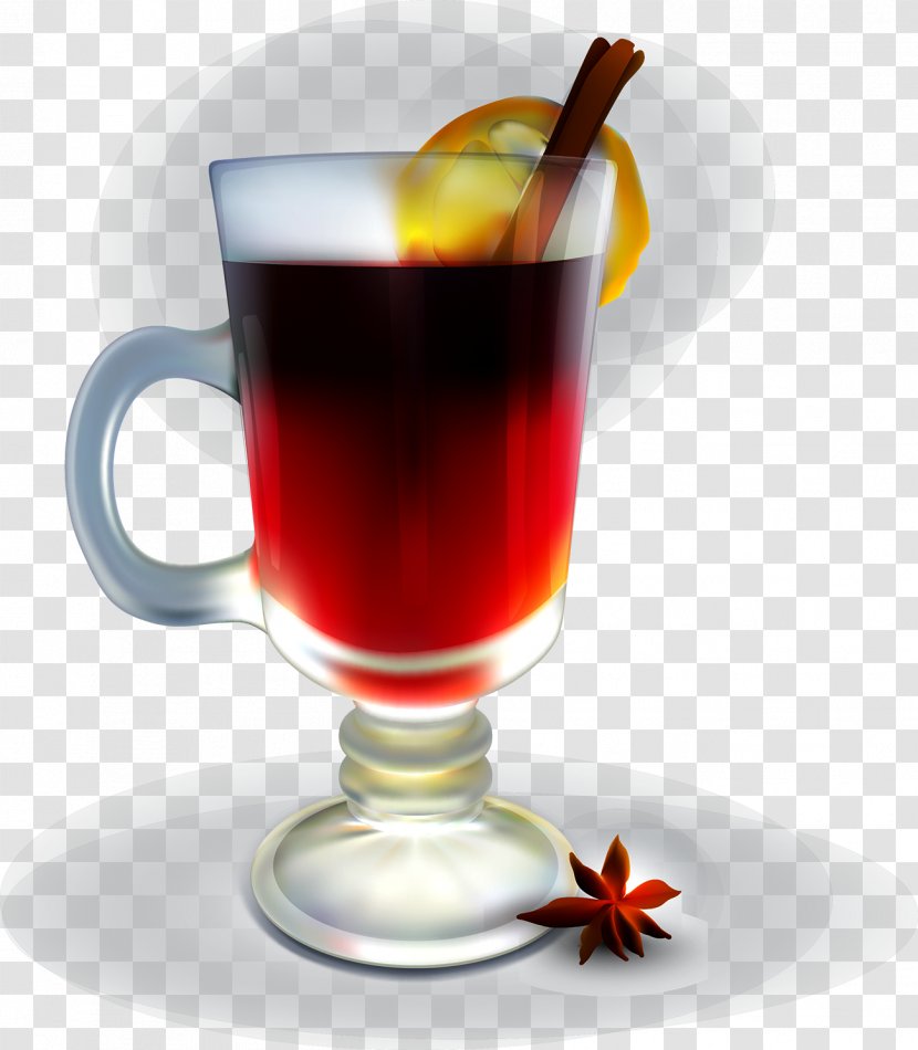Mulled Wine Grog Hot Toddy - Cocktail Transparent PNG