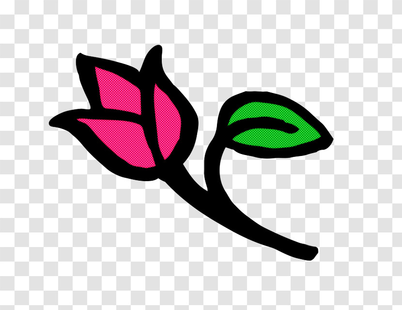 Flower Leaf Logo Line M Transparent PNG