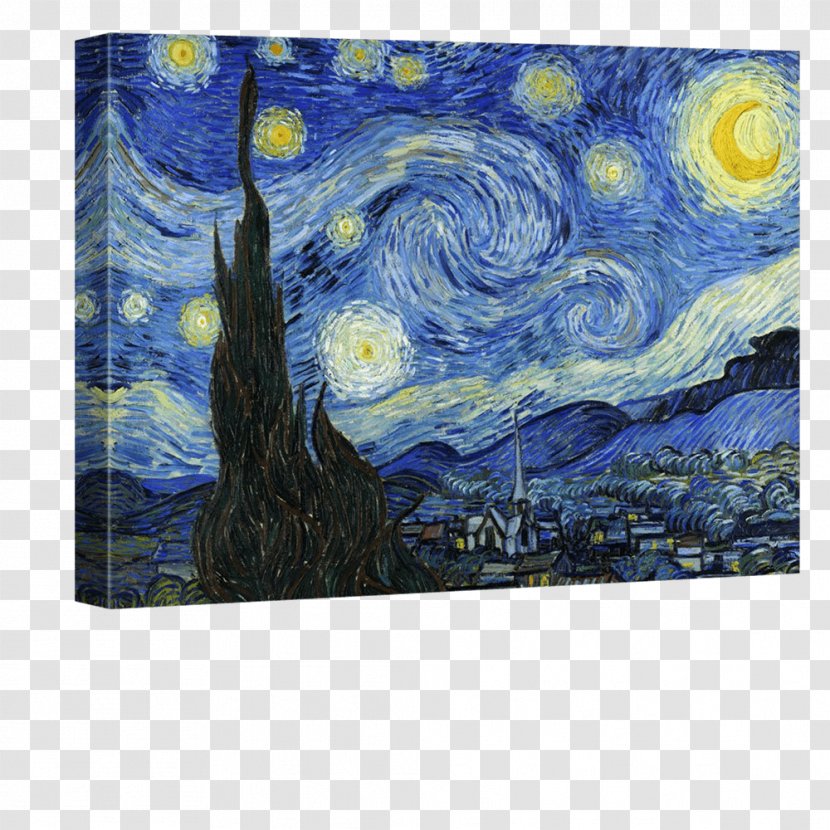 Starry Night Over The Rhône Canvas Printmaking Painter Of Sunflowers - Modern Art Transparent PNG