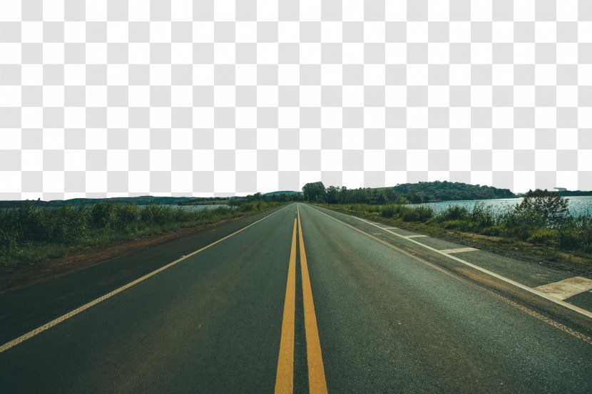 Road Highway Freeway Asphalt Lane - Trip Mode Of Transport Transparent PNG