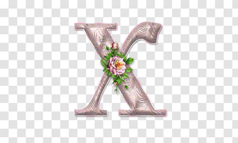 Letter ABC Of Flowers Alphabet Novojehorivka Font - Decoupage Transparent PNG