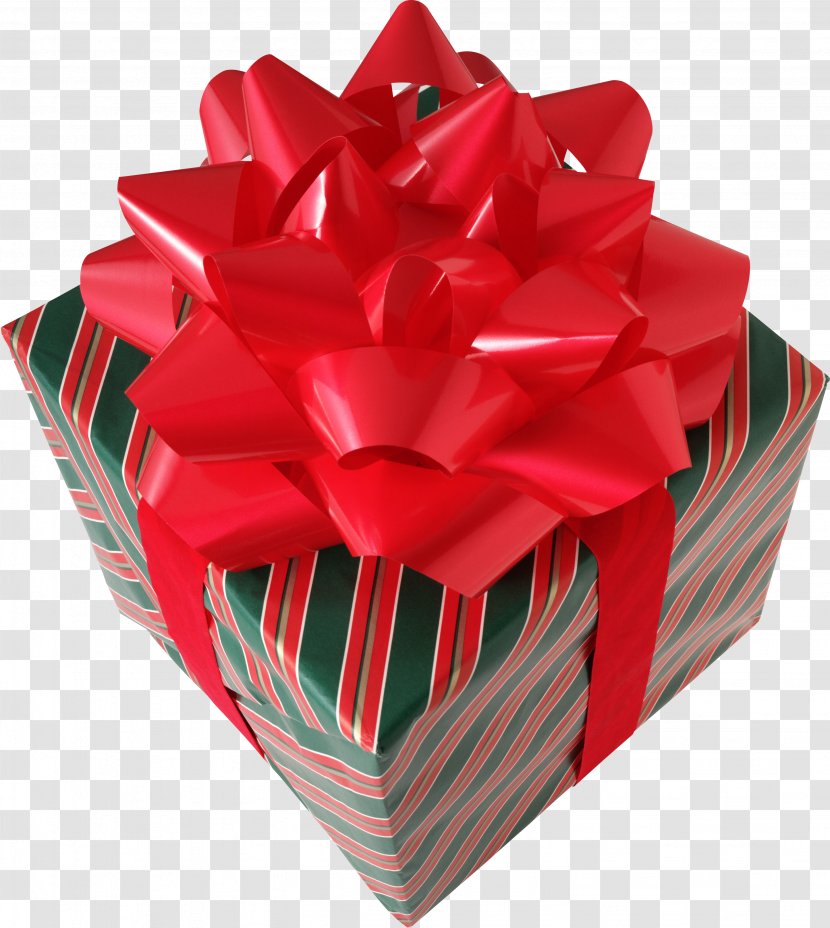 Gift Wrapping Christmas Box - Birthday Present Transparent PNG
