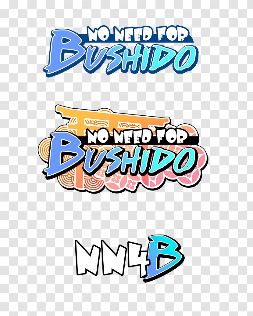 No Need For Bushido Webcomic Logo Samurai Brand - Text Transparent PNG