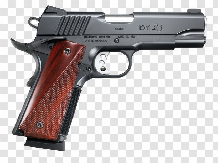 Remington 1911 R1 .45 ACP M1911 Pistol Arms Semi-automatic - Semiautomatic Firearm - Handgun Transparent PNG