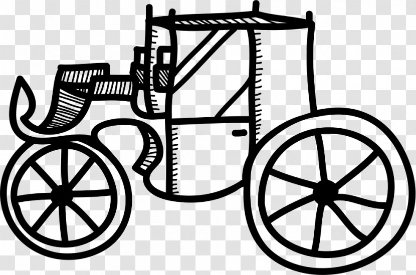 Carriage - Black And White - Rim Transparent PNG