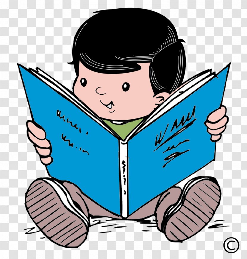 Child Book Reading Clip Art - Cartoon Transparent PNG