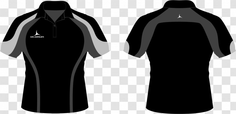 T-shirt Polo Shirt Hoodie Clothing Jersey - Black Transparent PNG