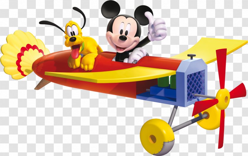World Of Illusion Starring Mickey Mouse And Donald Duck Minnie Pluto Airplane - Toy - Disney Transparent PNG