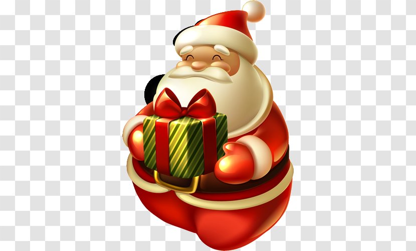 Santa Claus Christmas Tree Gift Card - Ornament Transparent PNG