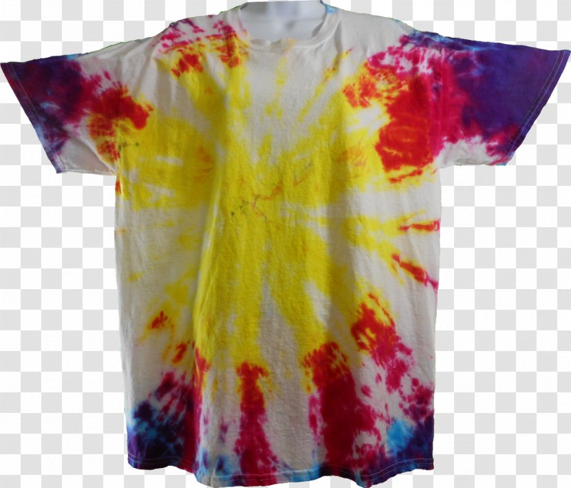 T-shirt Shoulder Blouse Sleeve Textile - Dye Transparent PNG